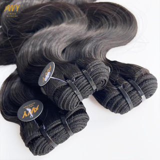 Raw Hair Double Drawn  Body Wave Bundles