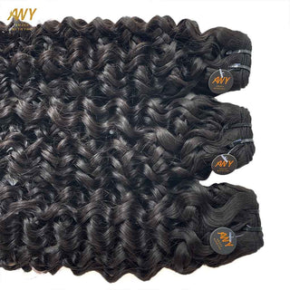 Raw Hair Double Drawn Water Wave Bundles