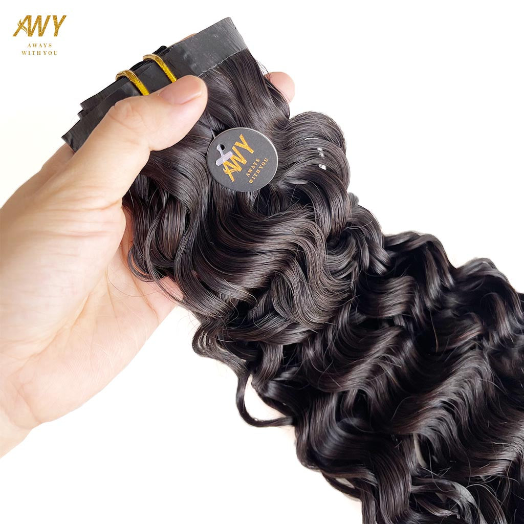 Cambodian Seamless Clip  Water Wave Hair