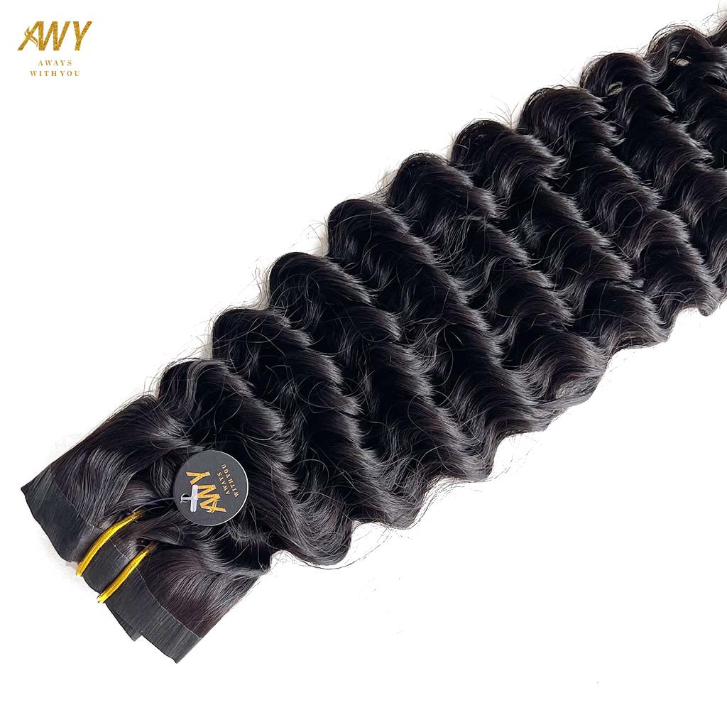 Cambodian Seamless Clip  Deep Wave Hair