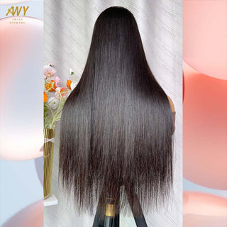 Cambodian Hair 2x6 Closure  Straight    200% Density Wig