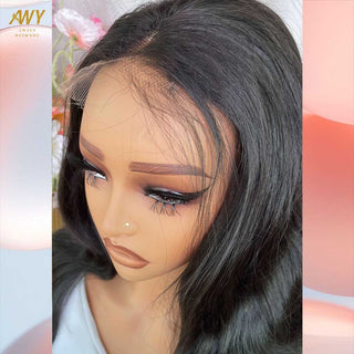 Cambodian Hair  2x6 Closure  Body Wave  200% Density Wig