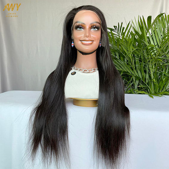 Cambodian Hair 13x4 frontal  Straight  200%Density Wig
