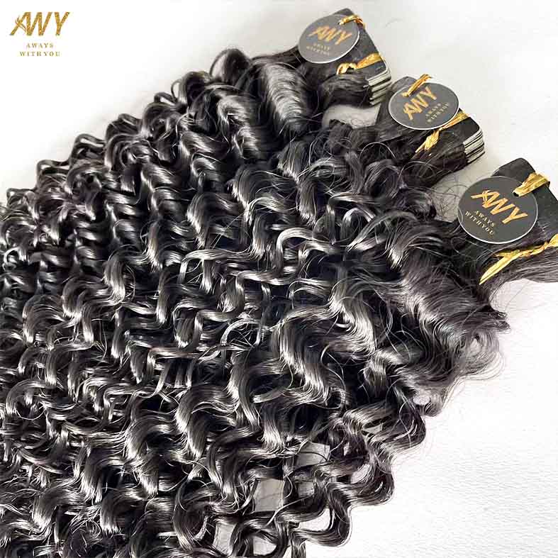 Cambodian Hair Curly Tape Ins