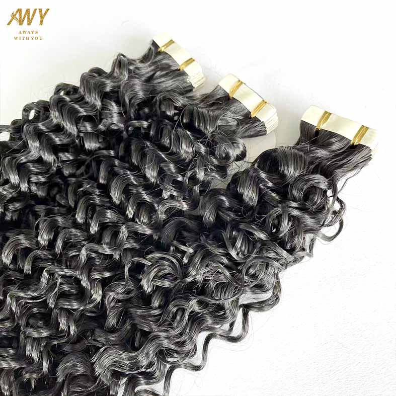 Cambodian Hair Curly Tape Ins