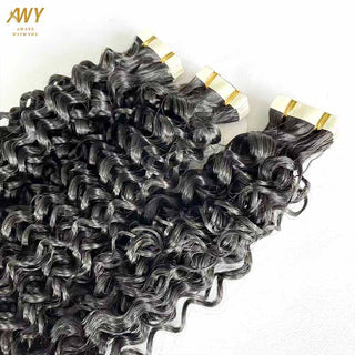 Cambodian Hair Curly Tape Ins