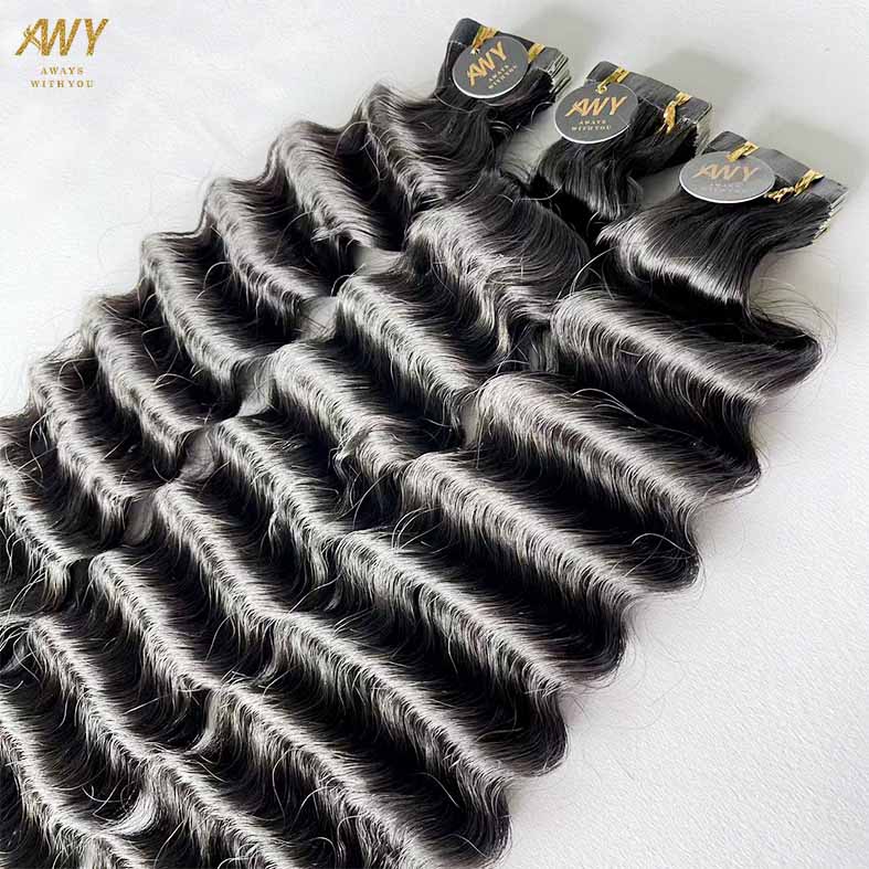 Cambodian Hair Deep Wave Tape Ins