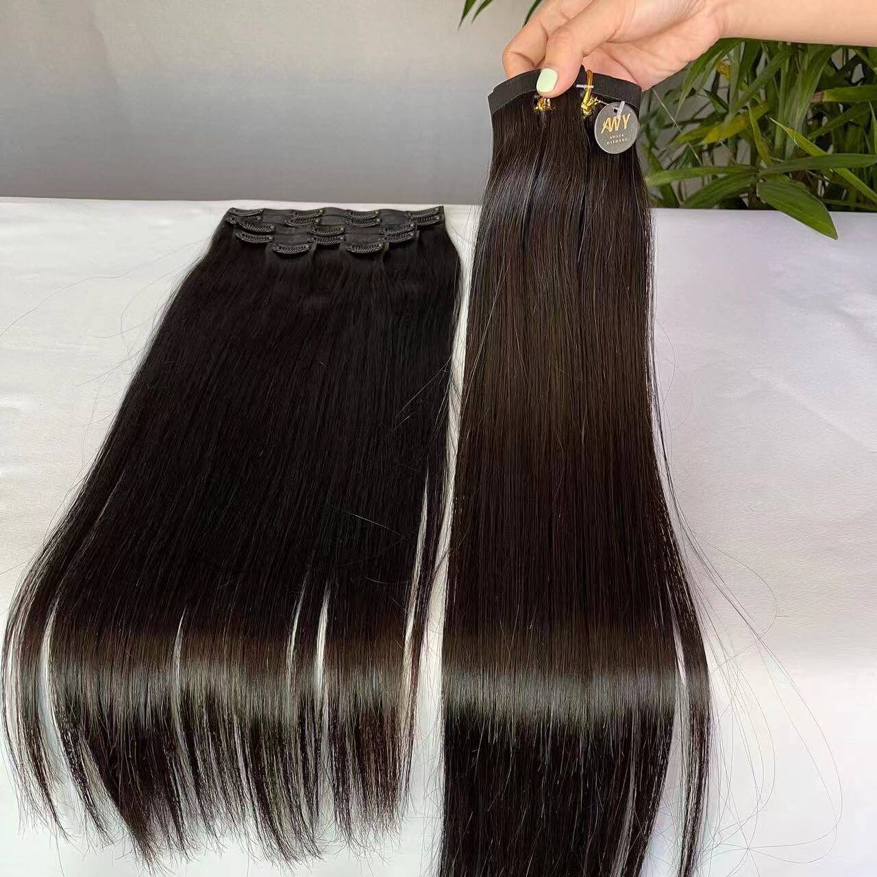 Cambodian Seamless Clip  Straight Hair